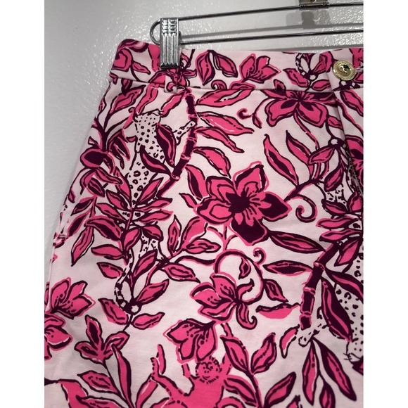 Lilly Pulitzer Gretchen High Rise Shorts Size 8 Elderflower Blossom Lil Escape - Picture 2 of 9